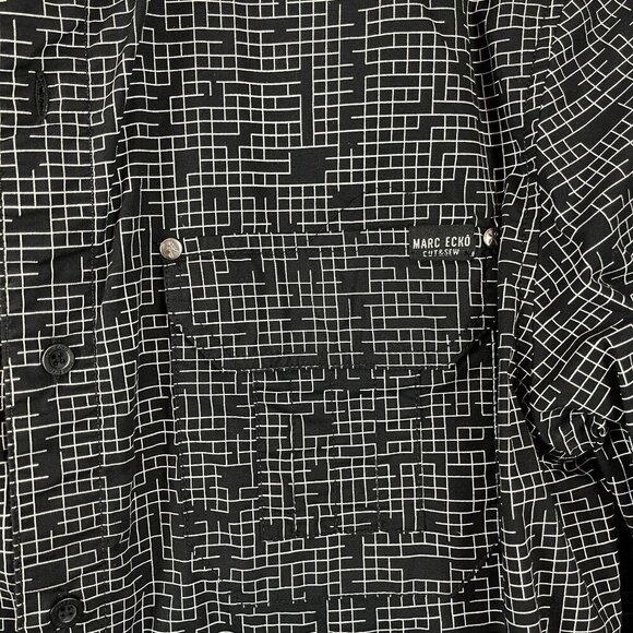 Marc Ecko Cut & Sew Men Graphic Long Sleeve Button-Up Shirt Size M - Picture 6 of 9